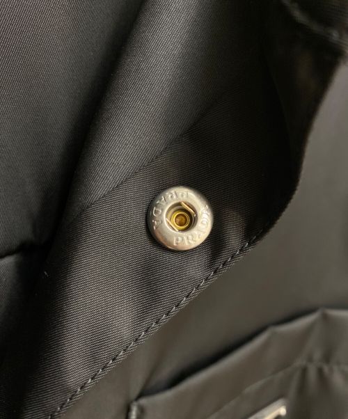 PRADA（プラダ）PRADA (プラダ) トライアングルロゴプレートシャツ ブラック サイズ:XXXLの古着・服飾アイテム