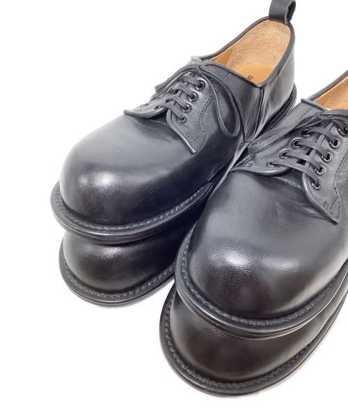 COMME des GARCONS HOMME PLUS（コムデギャルソンオムプリュス）COMME des GARCONS HOMME PLUS KIDS LOVE GAITE 24SS KIDS LOVE GAITE x HOMME PLUS Double-toe Derby （ダブルトゥダービー） ブラック サイズ:UK9の古着・服飾アイテム