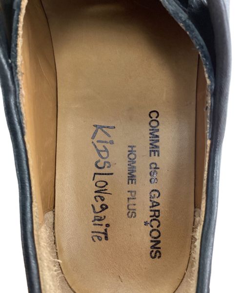 COMME des GARCONS HOMME PLUS（コムデギャルソンオムプリュス）COMME des GARCONS HOMME PLUS KIDS LOVE GAITE 24SS KIDS LOVE GAITE x HOMME PLUS Double-toe Derby （ダブルトゥダービー） ブラック サイズ:UK9の古着・服飾アイテム