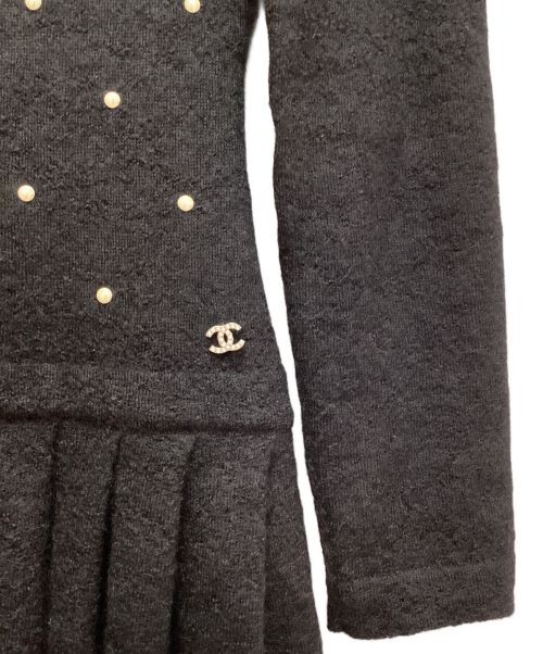 CHANEL（シャネル）CHANEL (シャネル) 2ピースニットワンピース ブラック サイズ:34の古着・服飾アイテム