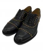 GUCCIグッチ）の古着「スタッズレザーシューズ」｜ブラック
