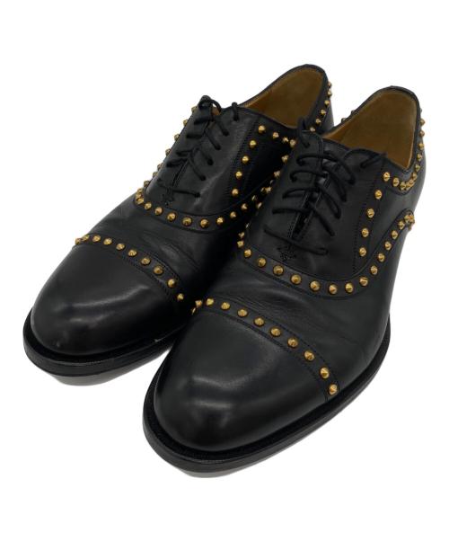 GUCCI（グッチ）GUCCI (グッチ) スタッズレザーシューズ ブラック サイズ:7¹/₂の古着・服飾アイテム