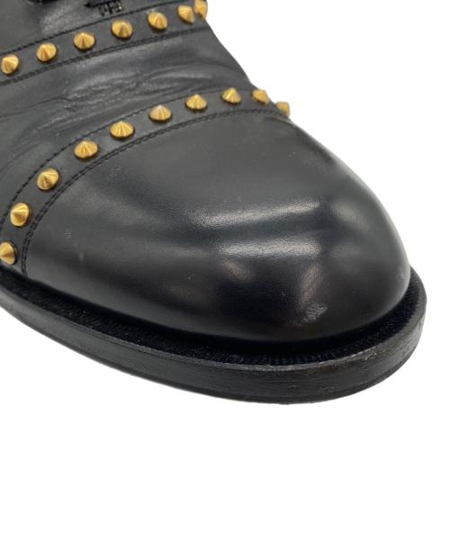 GUCCI（グッチ）GUCCI (グッチ) スタッズレザーシューズ ブラック サイズ:7¹/₂の古着・服飾アイテム