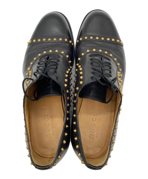 GUCCI（グッチ）GUCCI (グッチ) スタッズレザーシューズ ブラック サイズ:7¹/₂の古着・服飾アイテム