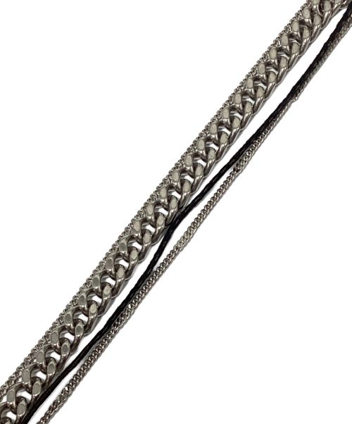 SAINT LAURENT（サンローラン）SAINT LAURENT (サンローラン) Multi Chain Bracelet （マルチチェーンブレスレット） シルバー サイズ:-の古着・服飾アイテム