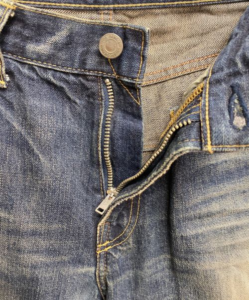 UNDERCOVERISM（アンダーカバーイズム）UNDERCOVERISM (アンダーカバーイズム) 蝿・蜘蛛刺繍デニムパンツ/06AW GURUGURU期/Archive ネイビー サイズ:2の古着・服飾アイテム