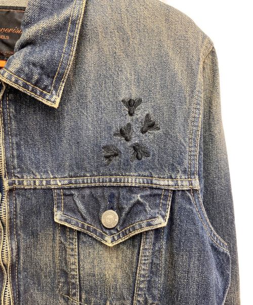 UNDERCOVERISM（アンダーカバーイズム）UNDERCOVERISM (アンダーカバーイズム) 蝿・蜘蛛刺繍デニムジャケット/06AW GURUGURU期/Archive インディゴ サイズ:2の古着・服飾アイテム