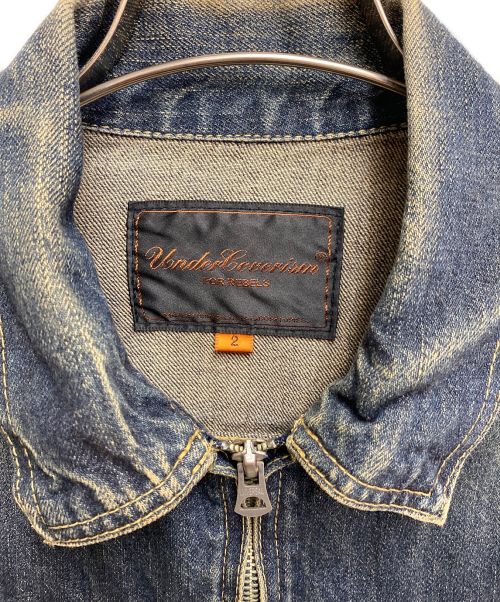 UNDERCOVERISM（アンダーカバーイズム）UNDERCOVERISM (アンダーカバーイズム) 蝿・蜘蛛刺繍デニムジャケット/06AW GURUGURU期/Archive インディゴ サイズ:2の古着・服飾アイテム