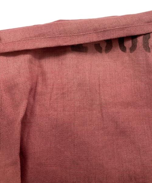 NEMETH（ネメス）Nemeth (ネメス) プリントリネンクロップドパンツ ピンク サイズ:Sの古着・服飾アイテム