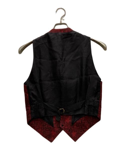 NEMETH（ネメス）NEMETH (ネメス) ロープ柄リネンベスト レッド サイズ:Sの古着・服飾アイテム