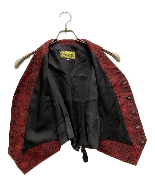 NEMETH（ネメス）NEMETH (ネメス) ロープ柄リネンベスト レッド サイズ:Sの古着・服飾アイテム