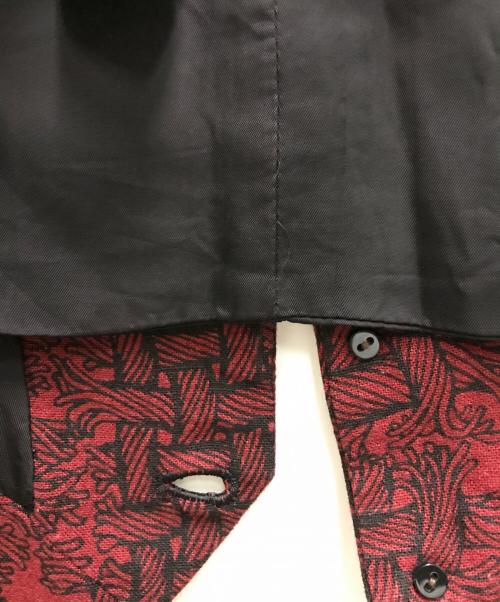 NEMETH（ネメス）NEMETH (ネメス) ロープ柄リネンベスト レッド サイズ:Sの古着・服飾アイテム