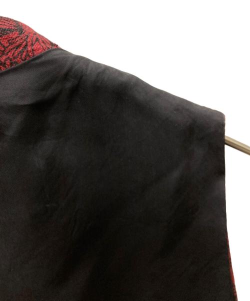 NEMETH（ネメス）NEMETH (ネメス) ロープ柄リネンベスト レッド サイズ:Sの古着・服飾アイテム