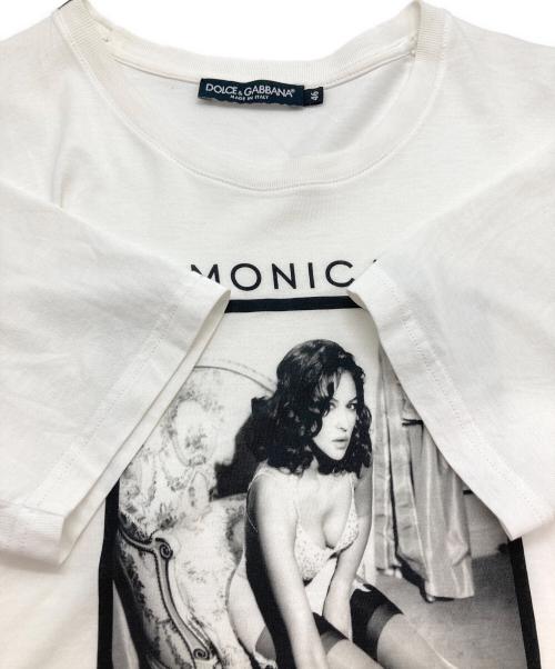 DOLCE & GABBANA（ドルチェ＆ガッバーナ）DOLCE & GABBANA (ドルチェ＆ガッバーナ) プリントTシャツ ホワイト サイズ:46の古着・服飾アイテム