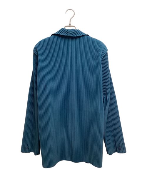 HOMME PLISSE ISSEY MIYAKE（オム プリッセ イッセイ ミヤケ）HOMME PLISSE ISSEY MIYAKE (オムプリッセ イッセイ ミヤケ) プリーツジャケット グリーン サイズ:3の古着・服飾アイテム
