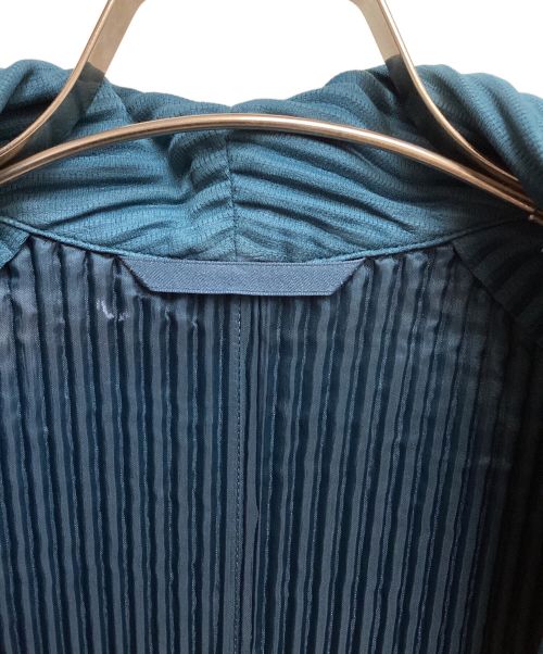 HOMME PLISSE ISSEY MIYAKE（オム プリッセ イッセイ ミヤケ）HOMME PLISSE ISSEY MIYAKE (オムプリッセ イッセイ ミヤケ) プリーツジャケット グリーン サイズ:3の古着・服飾アイテム
