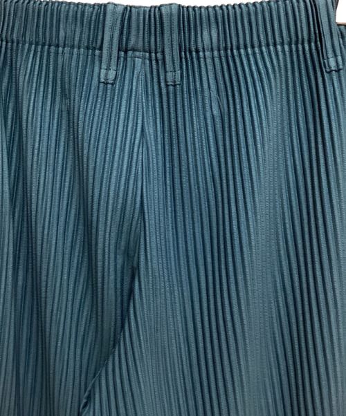 HOMME PLISSE ISSEY MIYAKE（オム プリッセ イッセイ ミヤケ）HOMME PLISSE ISSEY MIYAKE (オムプリッセ イッセイ ミヤケ) プリーツパンツ グリーン サイズ:3の古着・服飾アイテム