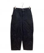BOTTEGA VENETAボッテガベネタ）の古着「Button Fly Painter Pants（ボタンフライペインターパンツ）」｜ブラック