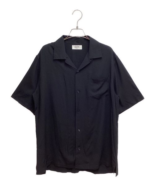 CELINE（セリーヌ）CELINE (セリーヌ) 23AW Rayon Hawaiian Shirt （レーヨンハワイアンシャツ） ブラック サイズ:39の古着・服飾アイテム
