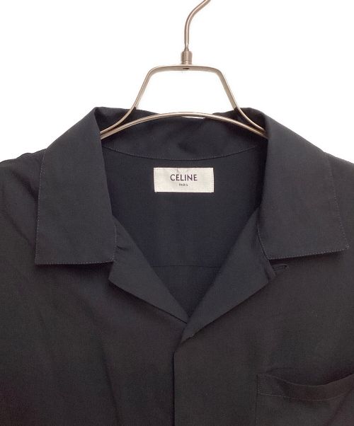 CELINE（セリーヌ）CELINE (セリーヌ) 23AW Rayon Hawaiian Shirt （レーヨンハワイアンシャツ） ブラック サイズ:39の古着・服飾アイテム