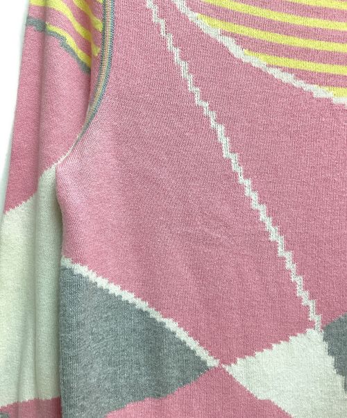 CHANEL（シャネル）CHANEL (シャネル) ナンバーモチーフニット グレー サイズ:34の古着・服飾アイテム