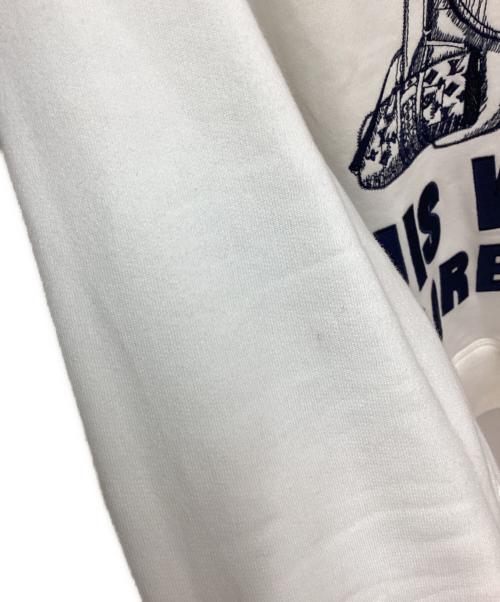LOUIS VUITTON（ルイ ヴィトン）LOUIS VUITTON (ルイ ヴィトン) Vivienne embroidered crew neck sweat（ヴィヴィエンヌ刺繍クルーネックスウェット） ホワイト サイズ:Lの古着・服飾アイテム