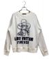 LOUIS VUITTON（ルイ ヴィトン）の古着「Vivienne embroidered crew neck sweat（ヴィヴィエンヌ刺繍クルーネックスウェット）」｜ホワイト