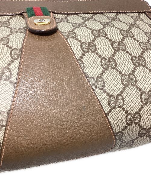 GUCCI（グッチ）GUCCI (グッチ) GGスプリームクラッチバッグ ベージュの古着・服飾アイテム