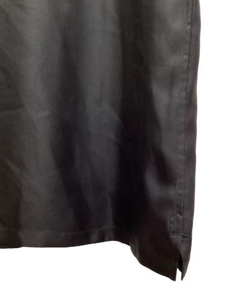 PRADA（プラダ）PRADA (プラダ) シルクツイルシャツ ブラック サイズ:Mの古着・服飾アイテム