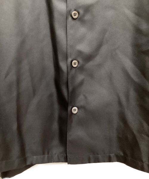PRADA（プラダ）PRADA (プラダ) シルクツイルシャツ ブラック サイズ:Mの古着・服飾アイテム