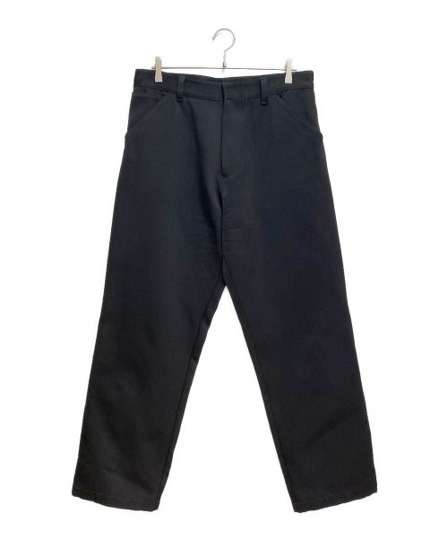 PRADA（プラダ）PRADA (プラダ) Cotton x silk slacks （コットン×シルクスラックス） ブラック サイズ:48の古着・服飾アイテム