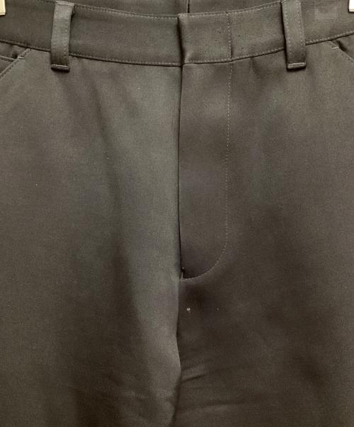 PRADA（プラダ）PRADA (プラダ) Cotton x silk slacks （コットン×シルクスラックス） ブラック サイズ:48の古着・服飾アイテム