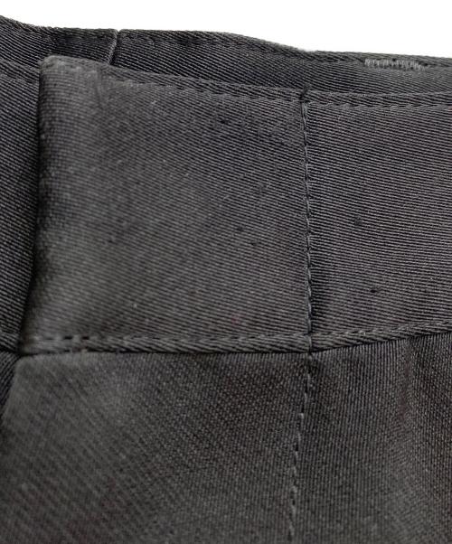 PRADA（プラダ）PRADA (プラダ) Cotton x silk slacks （コットン×シルクスラックス） ブラック サイズ:48の古着・服飾アイテム