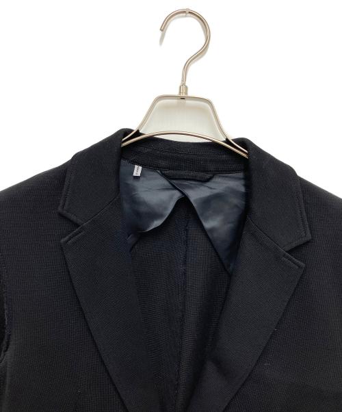 LANVIN（ランバン）LANVIN (ランバン) 切替テーラードジャケット ブラック サイズ:44の古着・服飾アイテム