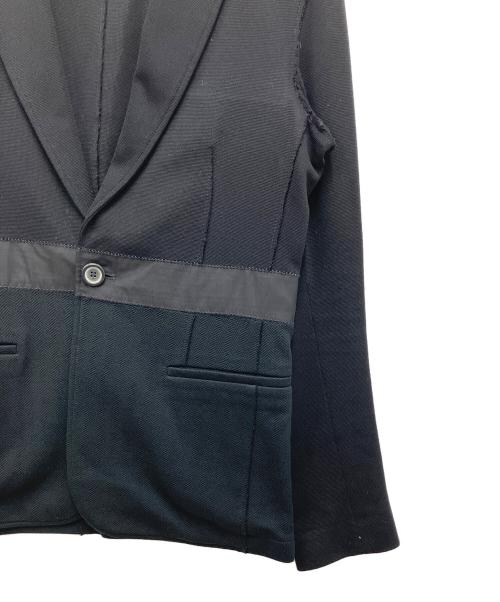 LANVIN（ランバン）LANVIN (ランバン) 切替テーラードジャケット ブラック サイズ:44の古着・服飾アイテム