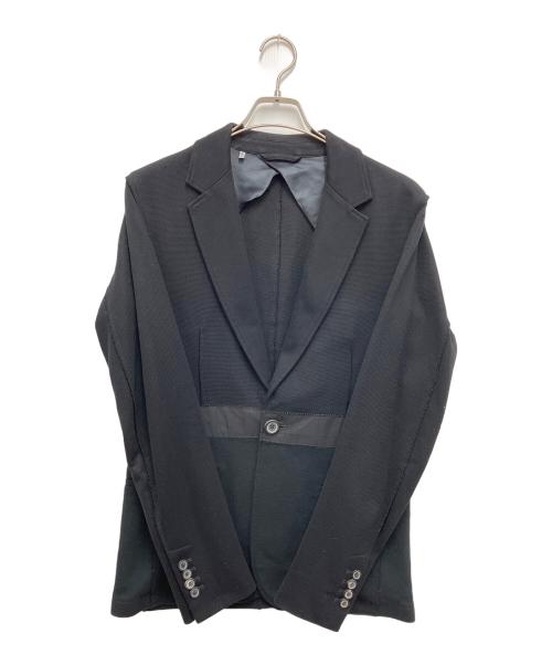 LANVIN（ランバン）LANVIN (ランバン) 切替テーラードジャケット ブラック サイズ:44の古着・服飾アイテム
