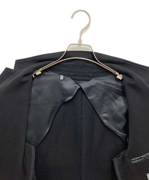 LANVIN（ランバン）LANVIN (ランバン) 切替テーラードジャケット ブラック サイズ:44の古着・服飾アイテム