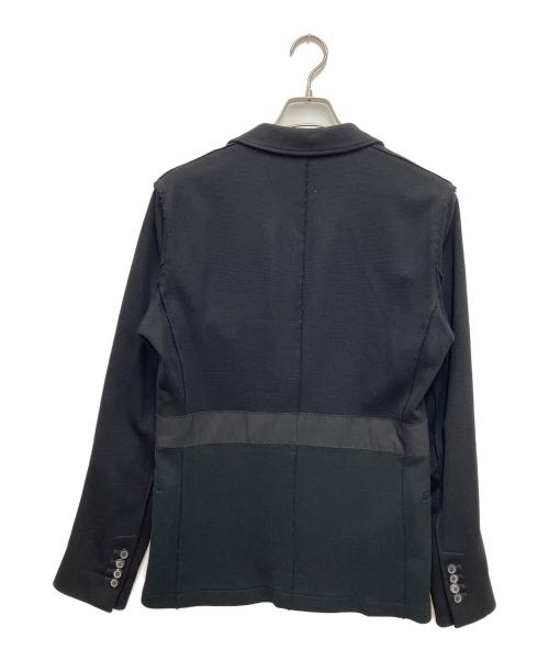 LANVIN（ランバン）LANVIN (ランバン) 切替テーラードジャケット ブラック サイズ:44の古着・服飾アイテム