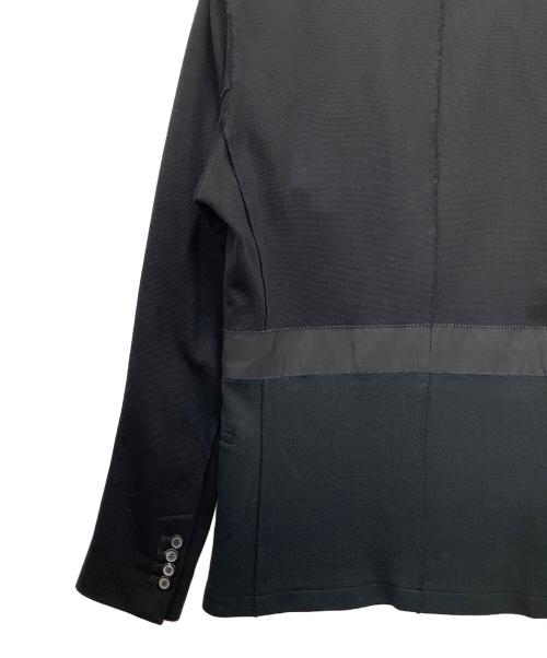 LANVIN（ランバン）LANVIN (ランバン) 切替テーラードジャケット ブラック サイズ:44の古着・服飾アイテム