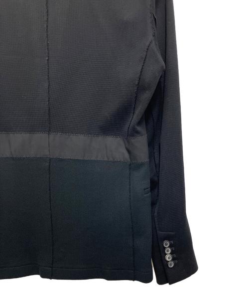 LANVIN（ランバン）LANVIN (ランバン) 切替テーラードジャケット ブラック サイズ:44の古着・服飾アイテム