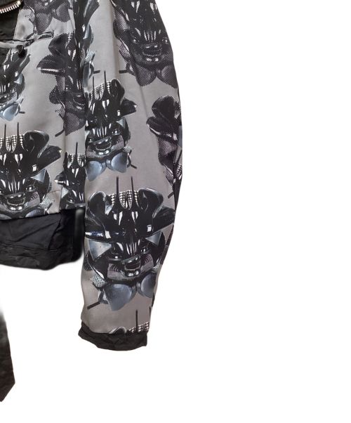 COMME des GARCONS HOMME PLUS（コムデギャルソンオムプリュス）COMME des GARCONS HOMME PLUS (コムデギャルソンオムプリュス) 総柄ナイロンライダースジャケット ブラック サイズ:Sの古着・服飾アイテム