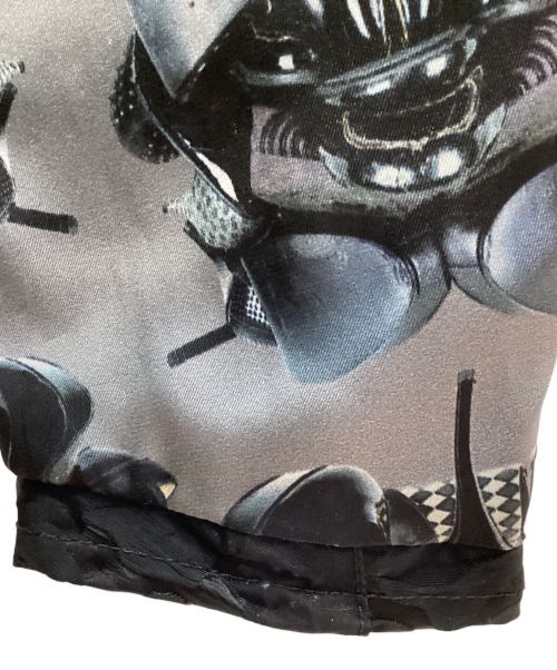 COMME des GARCONS HOMME PLUS（コムデギャルソンオムプリュス）COMME des GARCONS HOMME PLUS (コムデギャルソンオムプリュス) 総柄ナイロンライダースジャケット ブラック サイズ:Sの古着・服飾アイテム