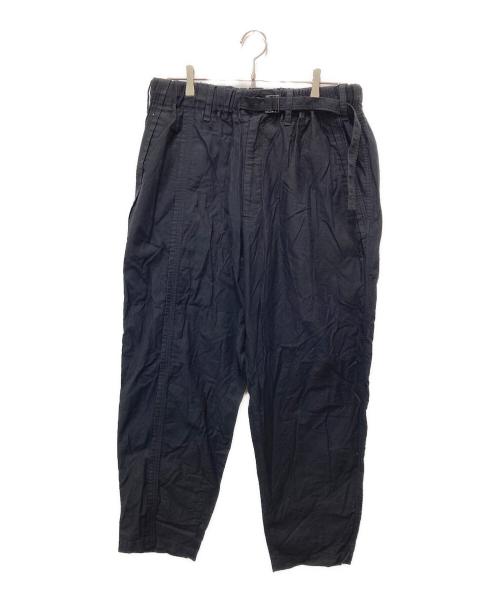 YOHJI YAMAMOTO（ヨウジヤマモト）YOHJI YAMAMOTO (ヨウジヤマモト) ベルテッドパンツ ブラック サイズ:3の古着・服飾アイテム