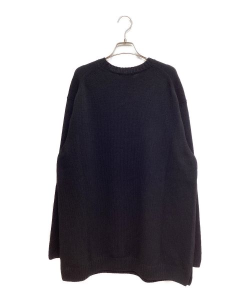 Yohji Yamamoto pour homme（ヨウジヤマモト プールオム）Yohji Yamamoto pour homme (ヨウジヤマモト プールオム) 22AW 花柄丸首B フラワーニットセーター ブラック サイズ:3の古着・服飾アイテム