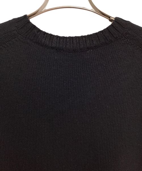 Yohji Yamamoto pour homme（ヨウジヤマモト プールオム）Yohji Yamamoto pour homme (ヨウジヤマモト プールオム) 22AW 花柄丸首B フラワーニットセーター ブラック サイズ:3の古着・服飾アイテム