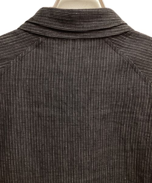 Yohji Yamamoto pour homme（ヨウジヤマモト プールオム）Yohji Yamamoto pour homme (ヨウジヤマモト プールオム) 24SS Double Collar Decorative Button Blouse(ダブルカラーデコレーティブボタンブラウス) グレー サイズ:3の古着・服飾アイテム