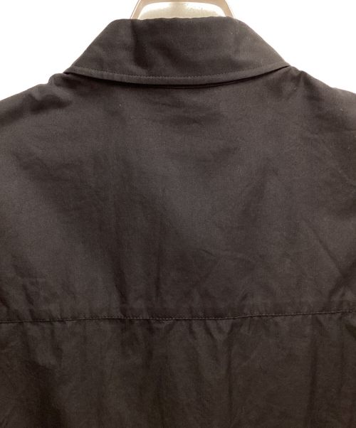 Yohji Yamamoto pour homme（ヨウジヤマモト プールオム）Yohji Yamamoto pour homme (ヨウジヤマモト プールオム) 23SS 100/2 BROAD R-PATCHWORK ZIP COLLAR B(ブロードRパッチワークジップカラーブラウス) ブラック サイズ:3の古着・服飾アイテム