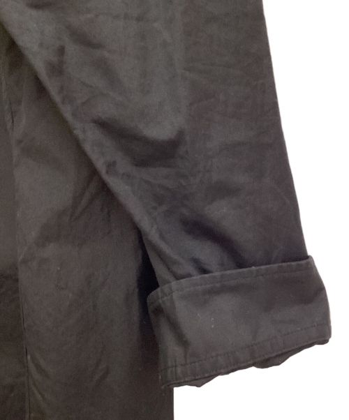 Yohji Yamamoto pour homme（ヨウジヤマモト プールオム）Yohji Yamamoto pour homme (ヨウジヤマモト プールオム) 23SS 100/2 BROAD R-PATCHWORK ZIP COLLAR B(ブロードRパッチワークジップカラーブラウス) ブラック サイズ:3の古着・服飾アイテム