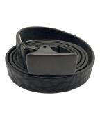 YOHJI YAMAMOTOヨウジヤマモト）の古着「レザーベルト」｜ブラック