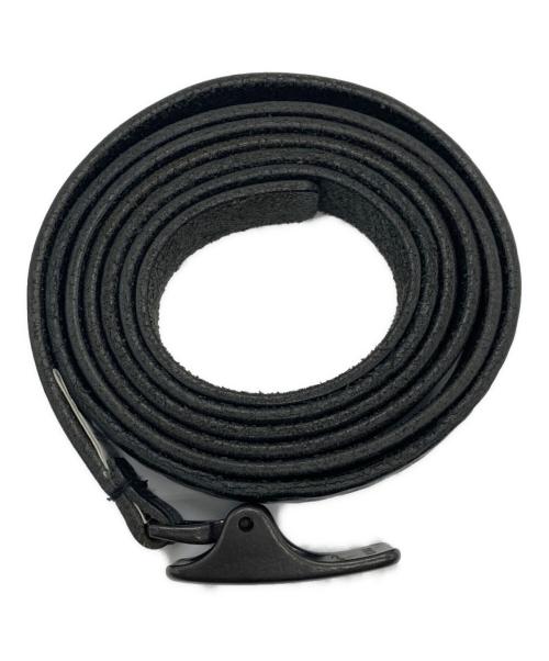 YOHJI YAMAMOTO（ヨウジヤマモト）YOHJI YAMAMOTO (ヨウジヤマモト) レザーベルト ブラックの古着・服飾アイテム